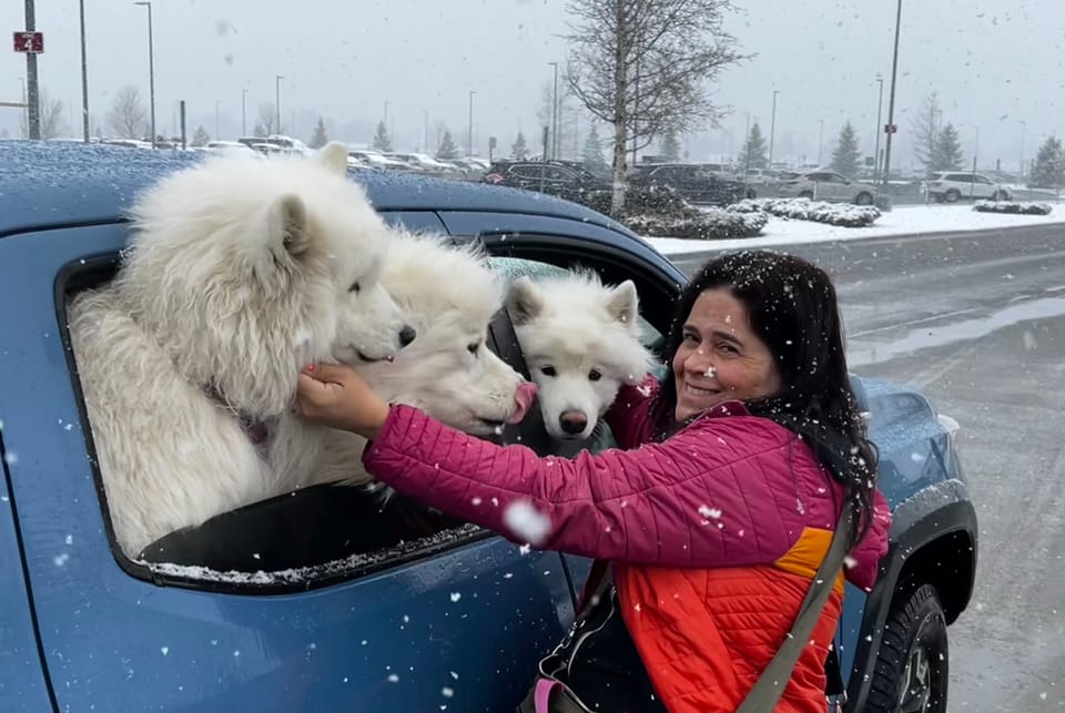 Dropping Megan at the airport